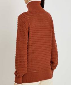 Suéter de Punto con Cierre para Mujer OEM - Jersey de Invierno de Marca Privada - Prenda de Punto Femenina de Alta Calidad, Suave y Transpirable - Product Image 3