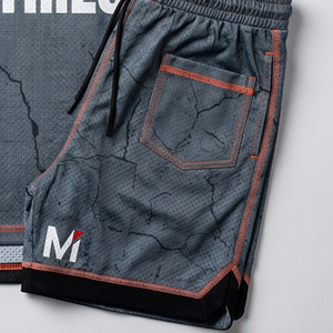 Ensemble de maillot et short de basket-ball personnalisé par sublimation, séchage rapide, respirant, impression intégrale, design de logo personnalisé - Product Image 2