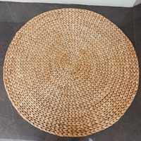 Alfombra Artesanal CANDANI D100 de Jacinto de Agua, Tejida Naturalmente, Ecológica, Estilo Boho, para Sala de Estar, Dormitorio, Decoración del Hogar, Venta al por Mayor