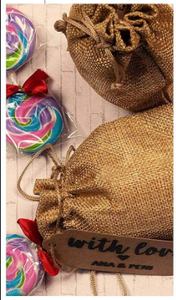 Sac cadeau en jute naturel imprimé avec logo personnalisé pour les événements promotionnels et l'emballage de vente au détail - Product Image 3