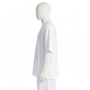 Nueva Colección 2026 Camisetas Sólidas para Hombre, Corte Holgado, Estilo Urbano, 100% Algodón, Transpirables y Ligeras - Product Image 2