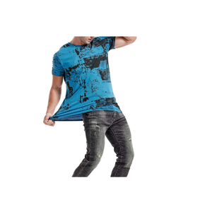 Camisetas de cuello redondo extragrandes para hombre, de algodón, lisas, de primera calidad, para uso diario, que combinan comodidad y estilo. - Product Image 3