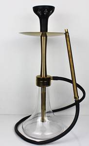 Luxury Handmade Glass <b>Hookah</b> For Decorative Collection With Transparent Body And Elegant Form - Product Image 4