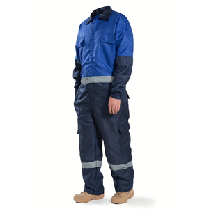 Best Hot Sale Unisex Dangri Suit <b>Construction</b> Worker <b>Uniform</b> Best Quality Polyester Anti-Wrinkle High Visibility Workwear - Product Image 1