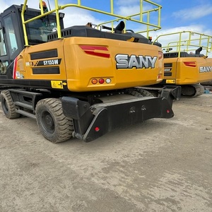 Excavatrice sur pneus haute performance SY155W, 13,5 tonnes, moteur puissant neuf, construction robuste, conçue pour les travaux lourds - Product Image 6