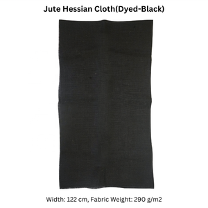 Tissu de toile de jute noir teint azo tissu de jute toile de jute tissé naturel pour la décoration artisanale et les applications d'emballage - Product Image 2