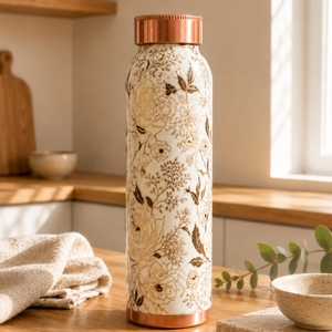 Botella de Cobre Hecha a Mano de Primera Calidad para Almacenamiento de Agua, a Prueba de Fugas e Ideal para una Hidratación Diaria Saludable, Compre Directamente del Proveedor - Product Image 2