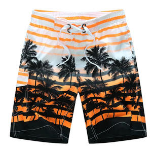 Pantalones Cortos de Playa Casuales con Estampado Digital, Elásticos, Sólidos, con Logotipo Personalizado, MOQ Bajo, Antibacterianos, Transpirables, 100% Lona, Último Modelo - Product Image 1