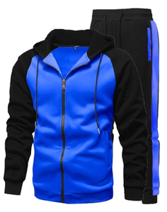 Ensemble de survêtement 2 pièces pour homme – Tenue de sport décontractée avec cordon de serrage à la taille pour la course, le jogging et l'entraînement en salle de sport - Product Image 2
