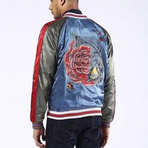Chaqueta Sukajan Casual de Invierno de Alta Calidad, con Patrón Bordado Elegante en la Parte Delantera, Servicio OEM, Ligera, Cómoda, para Uso Diario - Product Image 5