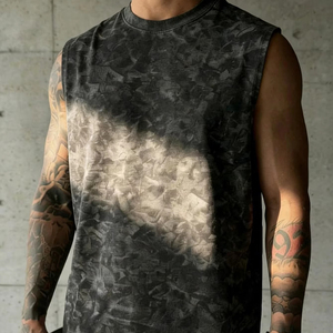Camiseta Deportiva de Verano para Hombre, de Alta Calidad, 100% Algodón, Ecológica, Transpirable, Anti-Pilling, Anti-Encogimiento, Tejida - Product Image 1