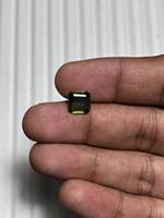 Moldavite naturelle facettée taille octogonale, pierre précieuse en vrac certifiée par un tiers, origine CZ pour la fabrication de bijoux