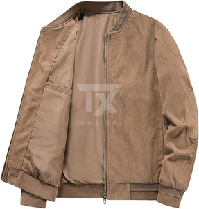 Custom Men's <b>Winter</b> Spring Fall Stand Collar Front Logo Bomber <b>Jackets</b> Canvas <b>Waterproof</b> Factory Direct Fashion Street Apparel - Product Image 1