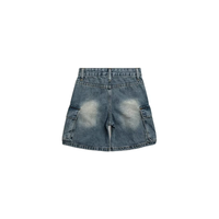 Shorts en jean pour filles, en coton doux de qualité supérieure, taille mi-haute, avec fermeture boutonnée et poches, confortables, décontractés, pour l'été, usage quotidien, vêtements pour enfants