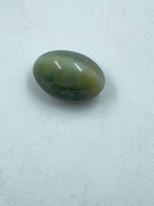 Cabochon œil de chat de couleur verte, taille ovale, pierre précieuse naturelle œil de chat, 4,77 carats - Product Image 5