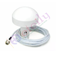 Antenne GPS marine compacte haute précision avec câble blanc RG58 + connecteur femelle N pour antenne de suivi de navigation GNSS