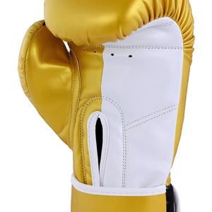 Gants de boxe professionnels confortables et protecteurs, logo personnalisé, gants d'entraînement en PU avec bandage pour les mains, gants de boxe durables pour hommes - Product Image 4