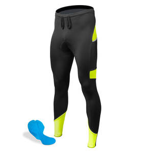 Pantalones de Ciclismo Ajustados de Alta Calidad en Spandex/Poliéster, con Acolchado Cómodo y Construcción sin Costuras para Deportes al Aire Libre de Larga Distancia - Product Image 1