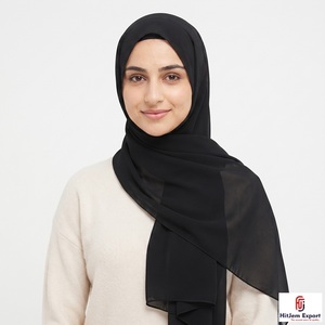 Custom Luxury Chiffon Scarf Soft <b>Silk</b> Feel <b>Head</b> <b>Wrap</b> Shawl OEM ODM Textile Factory Private Label - Product Image 2