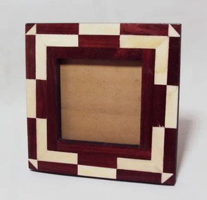 Cadre photo en résine FAIZA CRAFT FC-2279 fait main avec pierres semi-précieuses, respectueux de l'environnement, Inde - Vente en gros de cadres de luxe pour la décoration murale - Product Image 6