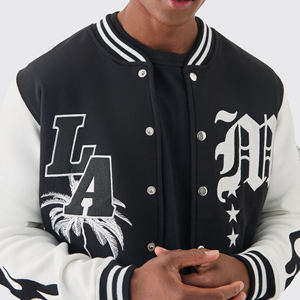 Veste universitaire pour homme de qualité supérieure avec broderie personnalisée, faible MOQ, coupe-vent d'hiver - Product Image 6