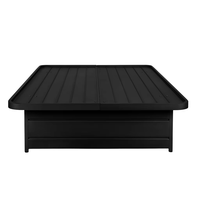 Base de lit plateforme en métal XL Maitry International, moderne, réglable et pliable, construction métallique robuste pour chambres à coucher