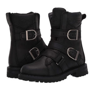 Bottes de moto et d'aventure unisexes en cuir noir, à fermeture éclair, imperméables, respirantes et à séchage rapide - Product Image 5