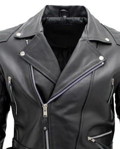 Chaqueta Casual para Hombre ARZINEN INDUSTRY TA-BJ-01, de Cuero Vacuno Genuino, con Lona Repujada, Acolchada, Forro de Poliéster Transpirable y Calefactable - Product Image 4