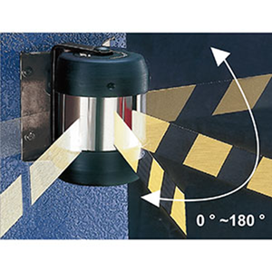 อลูมิเนียมอัลลอยด์สีเหลือง/ดํา 4M พร้อมสายพานความระมัดระวังแบบติดผนังแบบอะโนไดซ์แบบยืดหดได้ (ความยาวเทป 400 ซม.) - Product Image 5