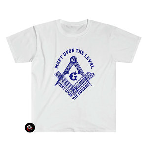 Camiseta de Algodón Suave con Logotipo de la Hermandad Masónica Personalizada para Hombre, Camiseta de Algodón Informal con Símbolo Masónico para Hombre, Venta al Por Mayor - Product Image 1