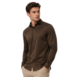 Camisas Casuales de Algodón Mercerizado Suave para Hombre con los Últimos Diseños, Camisetas Polo de Manga Larga para Hombre, para Uso Diario en Verano, Combinan con Todo - Product Image 1