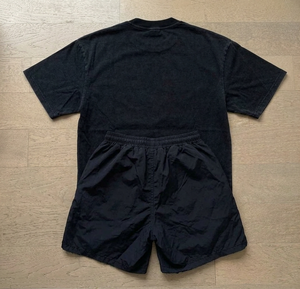 Custom Plus Size Heavyweight Cropped Oversized Two Piece Set Cotton Sports Wear T-shirt and Short Set Men's Sets - Product Image 6