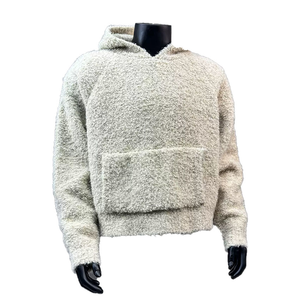 Chaqueta Sherpa Personalizada para Hombre con Cuello Alto, Sudadera Oversize con Cierre de Cremallera, Pullover de Felpa Teddy - Product Image 3