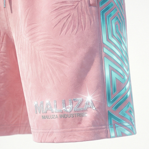 กางเกงขาสั้นแฟชั่นกำมะหยี่สไตล์ยูนิเซ็กซ์ ประดับโลโก้ด้วยคริสตัล เหมาะสำหรับใส่ในฤดูร้อน เป็นมิตรต่อสิ่งแวดล้อม ระบายอากาศได้ดี ทรงปกติ รุ่น Maluza - Product Image 5