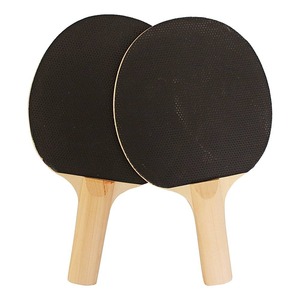 Raquette de tennis de table portable en bois massif avec caoutchouc anti-bouclage et design durable - Product Image 2