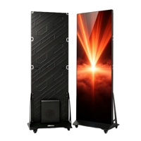 Pantalla LED Publicitaria Plegable, Señalización Digital Portátil con Diseño de Plegado Rápido para Promoción de Eventos y Ferias Comerciales