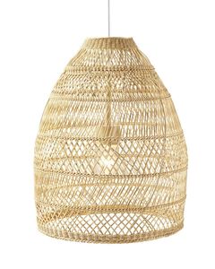 Lustre suspendu en rotin tressé rustique, moderne et durable, en bois, style antique, pour la décoration intérieure - Vente en gros à prix abordable - Product Image 4