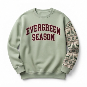 Women's Crew Neck Sweatshirt Christmas Floral Print <b>Sleeve</b> Cheers Letter Design Winter Casual Pullover <b>Long</b> <b>Sleeve</b> <b>Top</b> - Product Image 5