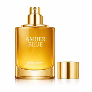 Perfume en aerosol azul ámbar 500 ML Fragancia de larga duración a base de agua de alta calidad para uso diario Embalaje de marca personalizada - Product Image 1