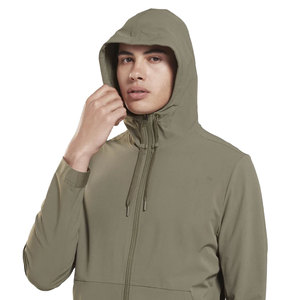 Sudadera con capucha ligera de alto rendimiento para hombre, corte ajustado, con cremallera completa, para gimnasio, informal, con bolsillos, venta al por mayor personalizada - Product Image 2