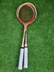 Raquette de badminton en bois unisexe, personnalisable, toutes tailles et couleurs, avec poignée souple antidérapante, filet rigide et logo personnalisé - Product Image 3