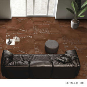 Azulejos de porcelana premium con acabado metálico 60x120cm 600x1200mm tamaño 24x48 para paredes y suelos interiores modernos - Product Image 1