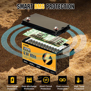 ЕС, США, запас, 12 В, 100Ah, 200Ah, 300Ah, LiFePO4, уличный аккумулятор, литий-ионный аккумулятор для глубокого цикла, аккумулятор для хранения энергии - Product Image 4