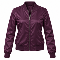 Veste bomber légère jaune tendance pour femmes, fermeture éclair, tissu respirant et chaud, veste bomber pour femmes, service OEM 2025