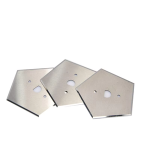 Cuchillas de Carburo Pentagonales para Corte, Cuchilla de Corte No Estándar para Fibras Sintéticas, Películas y Cintas, Cuchilla para Máquina de Corte - Product Image 1