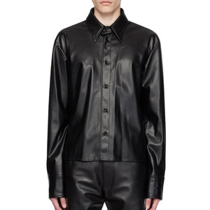 Men's Leather <b>Shirt</b> Men's Sheep Leather <b>Shirt</b> Genuine Sheep Leather <b>Shirt</b> Custom Leather - Product Image 6