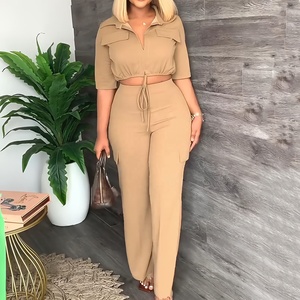Long Sleeve Women's Formal Business Suit <b>Set</b> Button Solid Color <b>Blazer</b> Pants Office Career Wear Worsted Fabric Notched Collar - Product Image 4