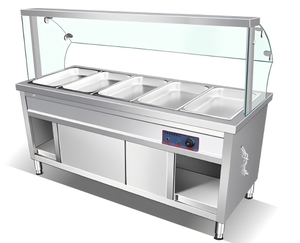 Chariot isotherme commercial pour aliments avec couvercle en verre, simple ou double, pour la conservation de la chaleur, idéal pour les hôtels et restaurants - Product Image 1