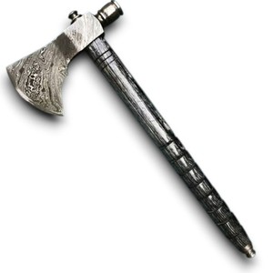 Damascus Steel Smoking Pipe Hatchet <b>Axe</b> Hand Forged Wooden <b>Handle</b> Outdoor Camping Bushcraft Tool OEM ODM Wholesale - Product Image 1