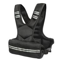 Gilet lesté en tissu Oxford motif camouflage marbre noir avec poches frontales pour l'entraînement de résistance corporelle et le soutien musculaire